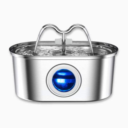 Katten Waterfontein van Roestvrij Staal – Stil, Hygiënisch en BPA-vrij – 2L Capaciteit