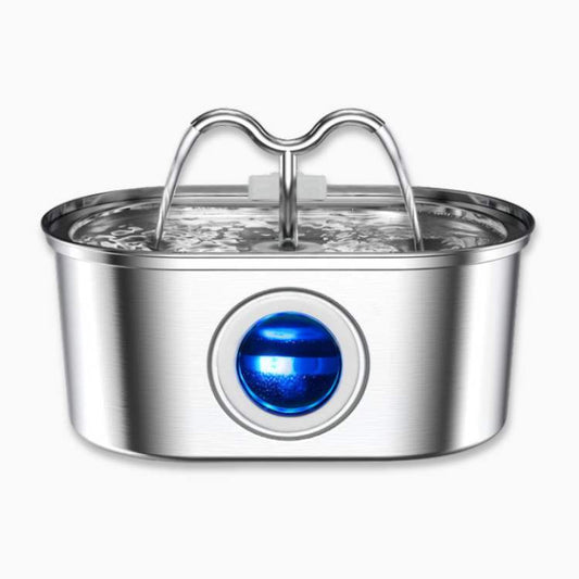 Katten Waterfontein van Roestvrij Staal – Stil, Hygiënisch en BPA-vrij – 2L Capaciteit