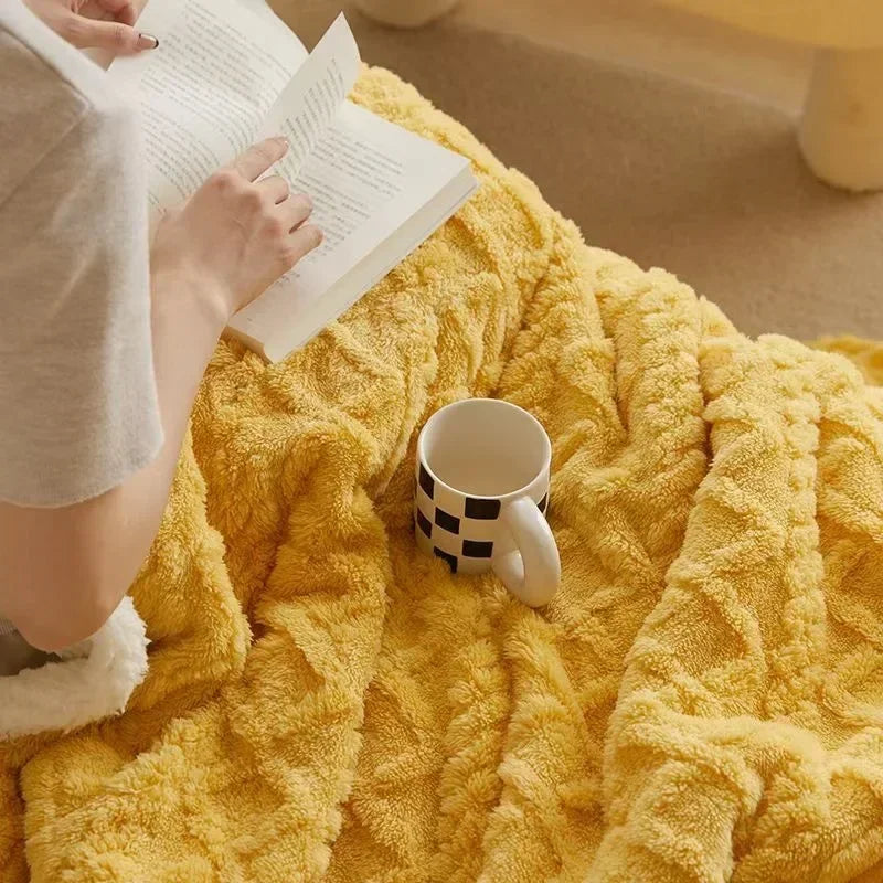 Dikke lamswollen deken voor de winter - WarmWool