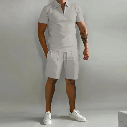 Stijlvolle Tweedelige Polo en Short Zomerset voor Heren