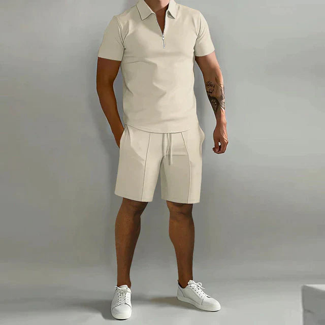 Stijlvolle Tweedelige Polo en Short Zomerset voor Heren