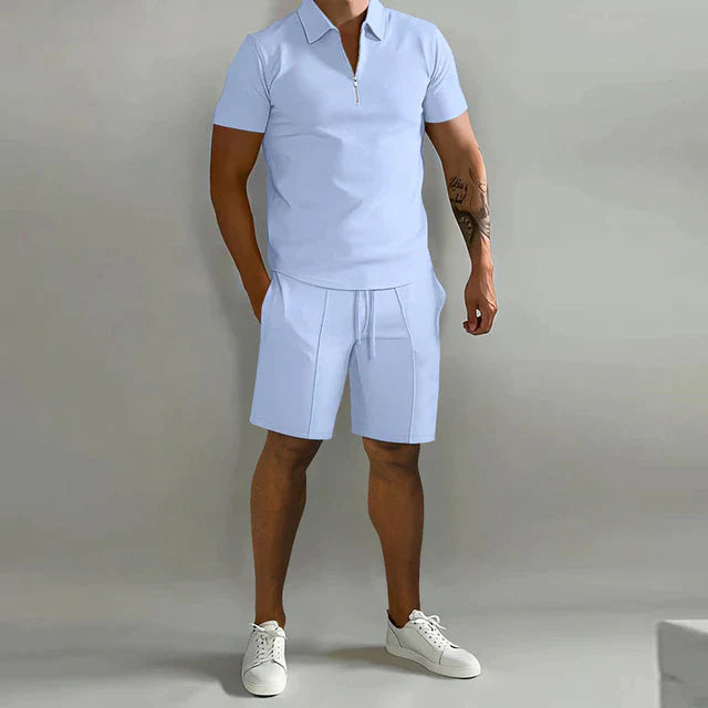 Stijlvolle Tweedelige Polo en Short Zomerset voor Heren