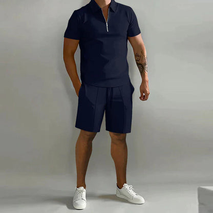 Stijlvolle Tweedelige Polo en Short Zomerset voor Heren