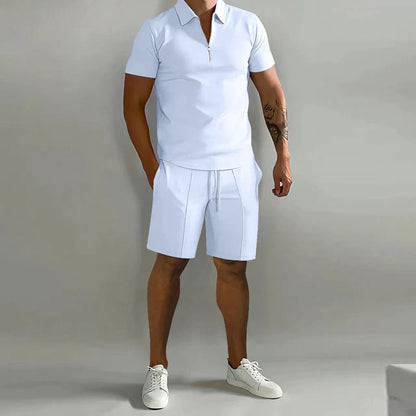 Stijlvolle Tweedelige Polo en Short Zomerset voor Heren