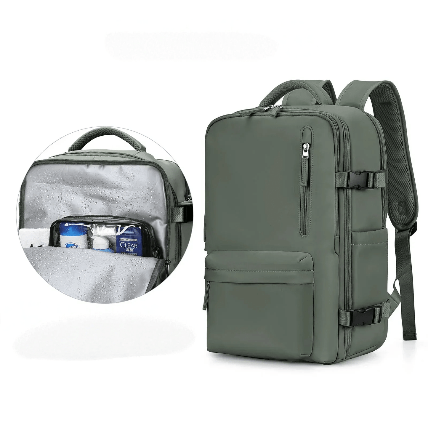 Waterdichte Rugzak met USB Oplaadfunctie en Laptopvak 35L