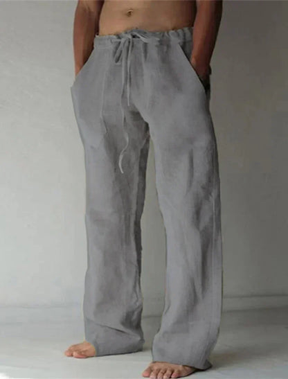 Comfortabele Heren Linnen Broek - Katoen Mix voor Lente & Herfst