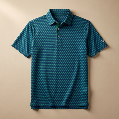 Sportieve Heren Golfpolo met UV-bescherming | Vochtafvoerend | Polyester & Spandex