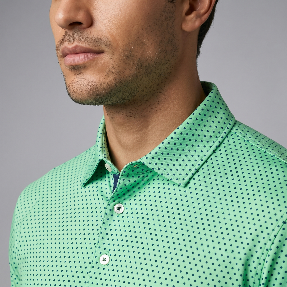 Sportieve Heren Golfpolo met UV-bescherming | Vochtafvoerend | Polyester & Spandex