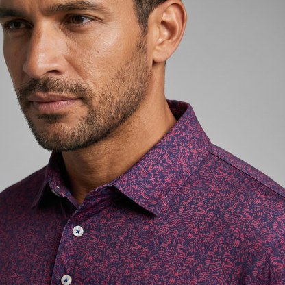 Sportieve Heren Golfpolo met UV-bescherming | Vochtafvoerend | Polyester & Spandex