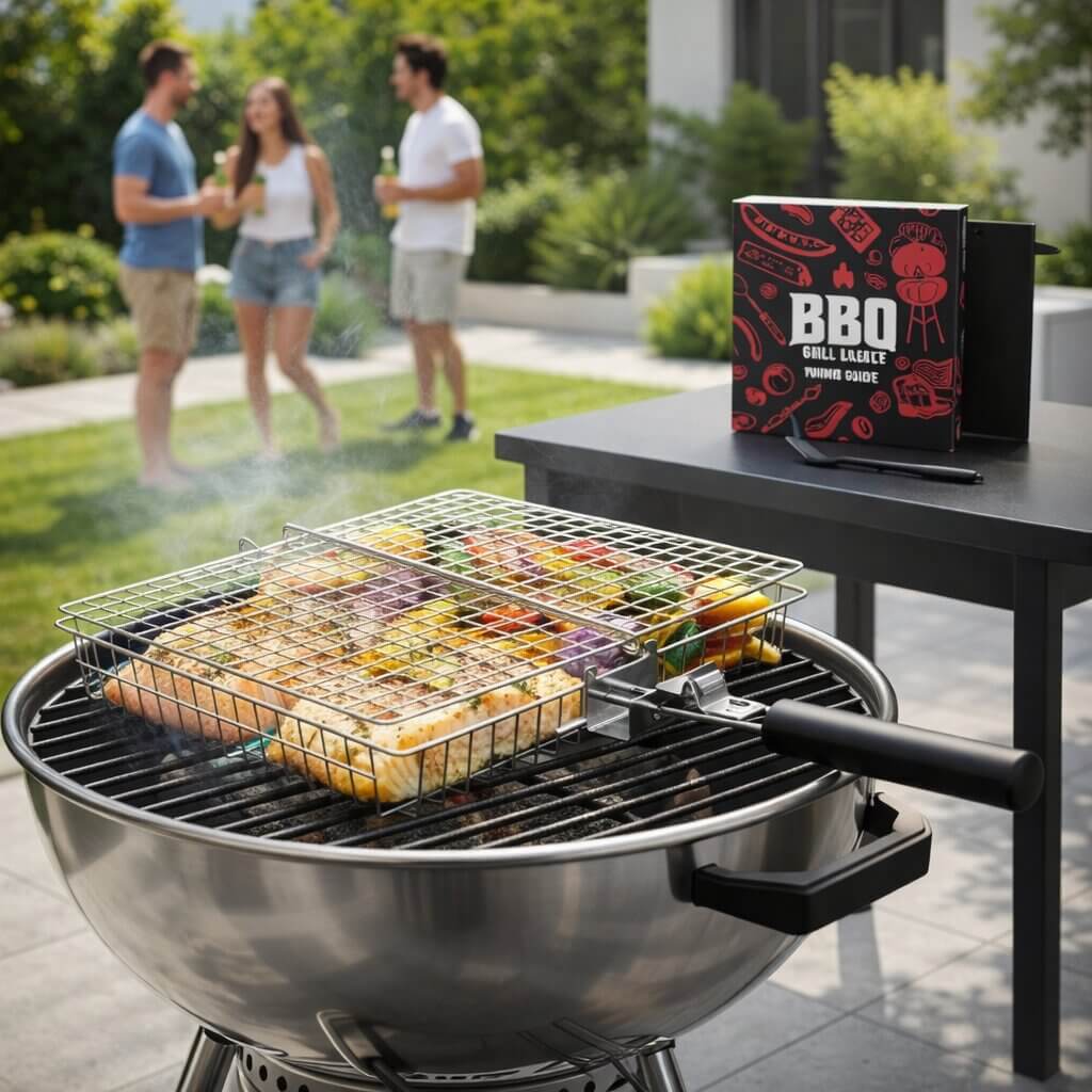 GrillChef RVS Grillmand Voor Vis En Groenten
