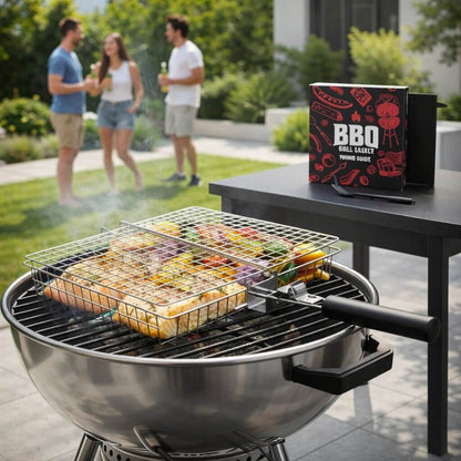 GrillChef RVS Grillmand Voor Vis En Groenten