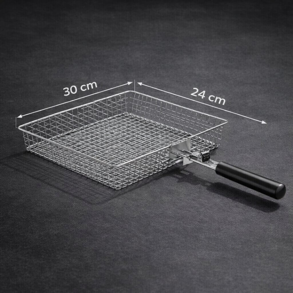GrillChef RVS Grillmand Voor Vis En Groenten