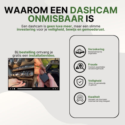 SicuroVista Dashcam 4K con Wifi e modalità parcheggio