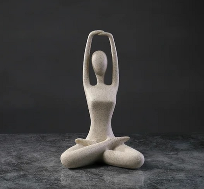 ZenJoy Woman in Yoga Statue – Modern Resin Interior Decoration