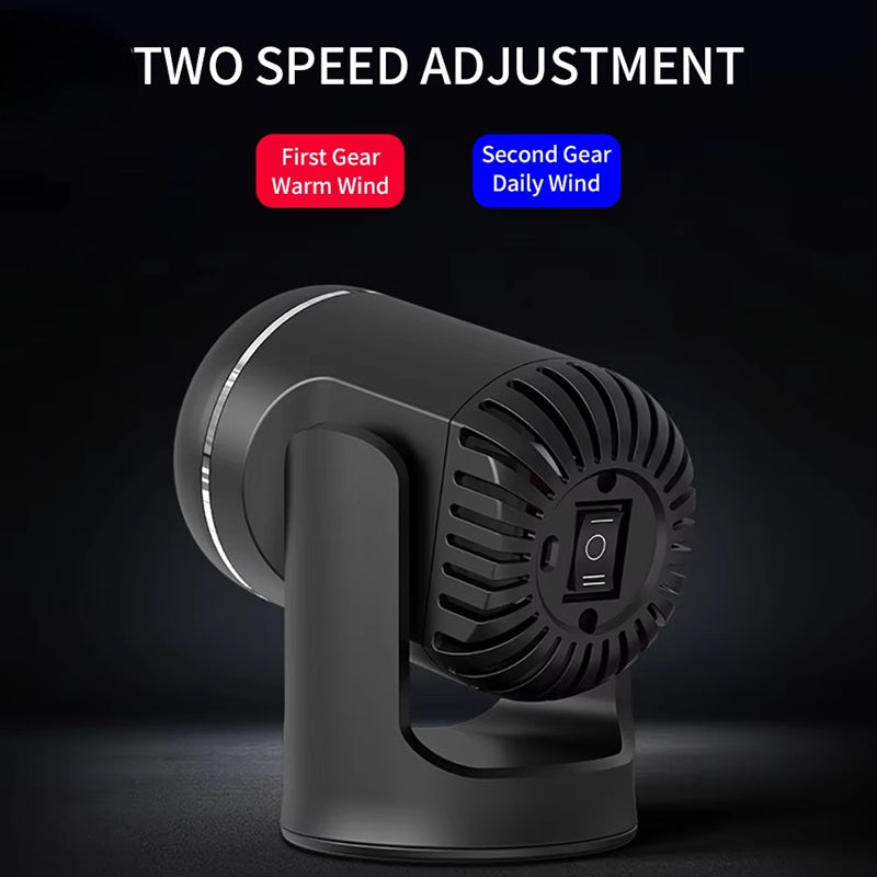 Draagbare 12V Autoklimaat – Verwarming & Koeling met 360° Rotatie