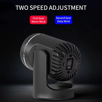 Draagbare 12V Autoklimaat – Verwarming & Koeling met 360° Rotatie