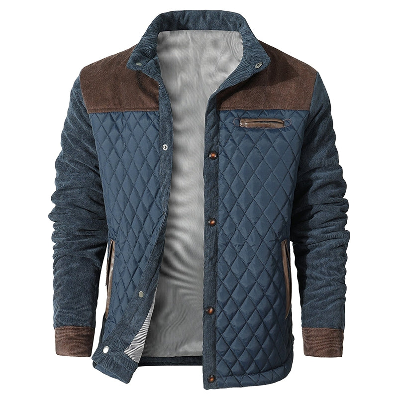 Ruitpatroon Corduroy Herenjas - Comfortabel en Veelzijdig