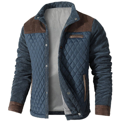Ruitpatroon Corduroy Herenjas - Comfortabel en Veelzijdig
