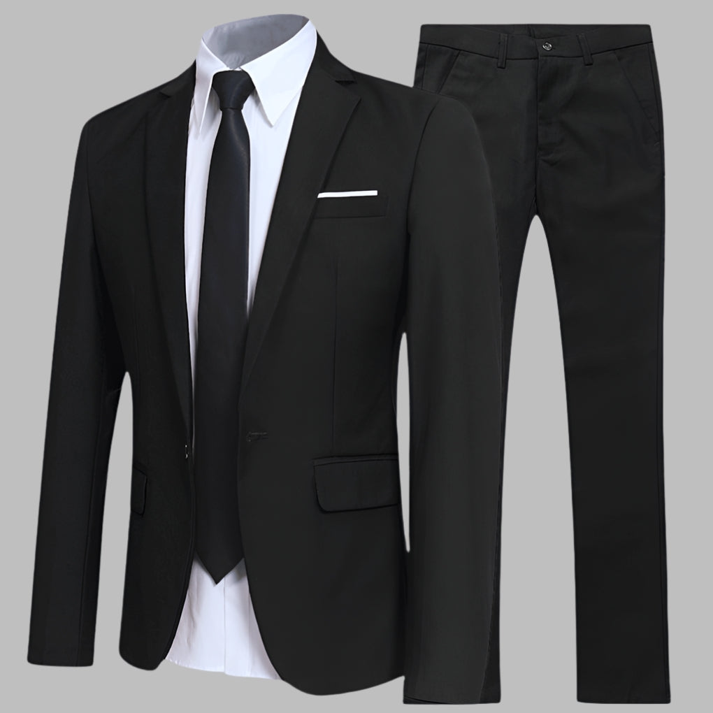 Premium Slim Fit Herenpak - Elegante Zakelijke Outfit