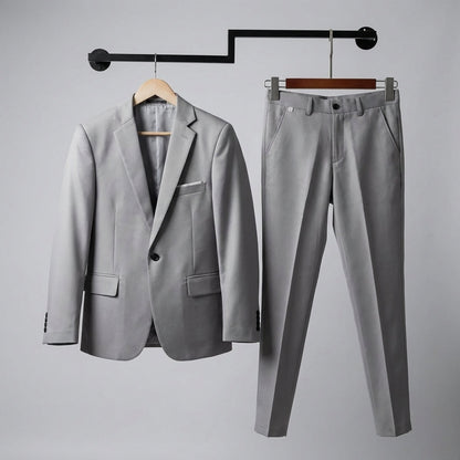 Premium Slim Fit Herenpak - Elegante Zakelijke Outfit