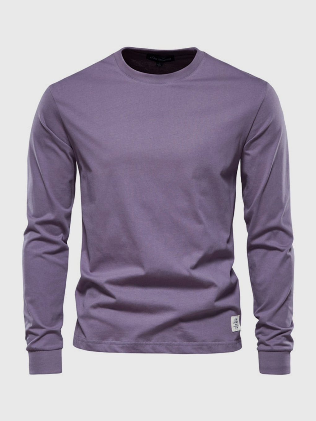 Katoenen heren shirt met ronde hals - comfortabele pasvorm