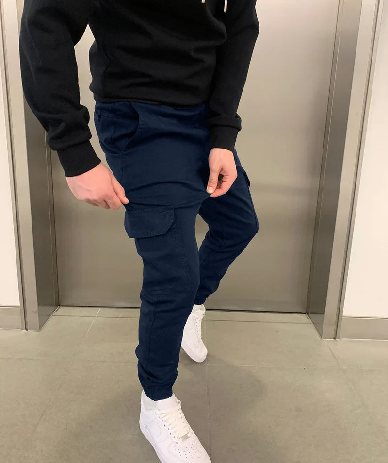Slim Fit Cargo Joggingbroek voor Heren - Moderne Casual Broek