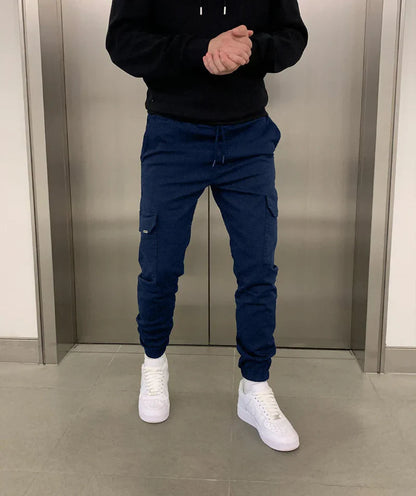 Slim Fit Cargo Joggingbroek voor Heren - Moderne Casual Broek