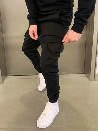 Slim Fit Cargo Joggingbroek voor Heren - Moderne Casual Broek