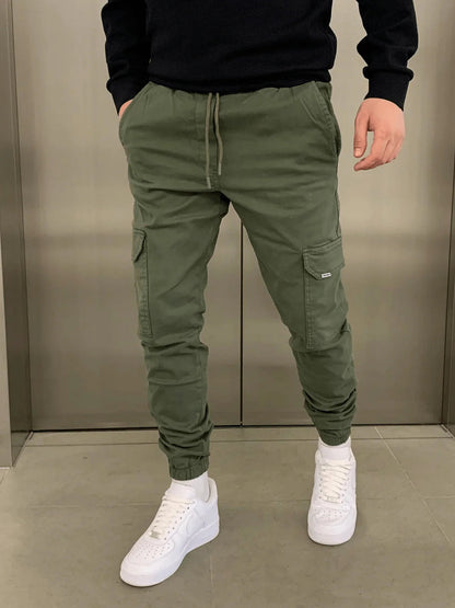 Slim Fit Cargo Joggingbroek voor Heren - Moderne Casual Broek