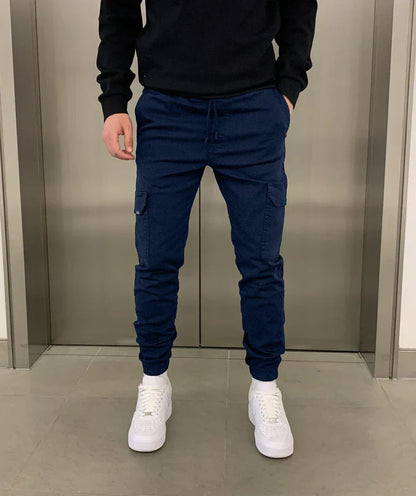 Slim Fit Cargo Joggingbroek voor Heren - Moderne Casual Broek