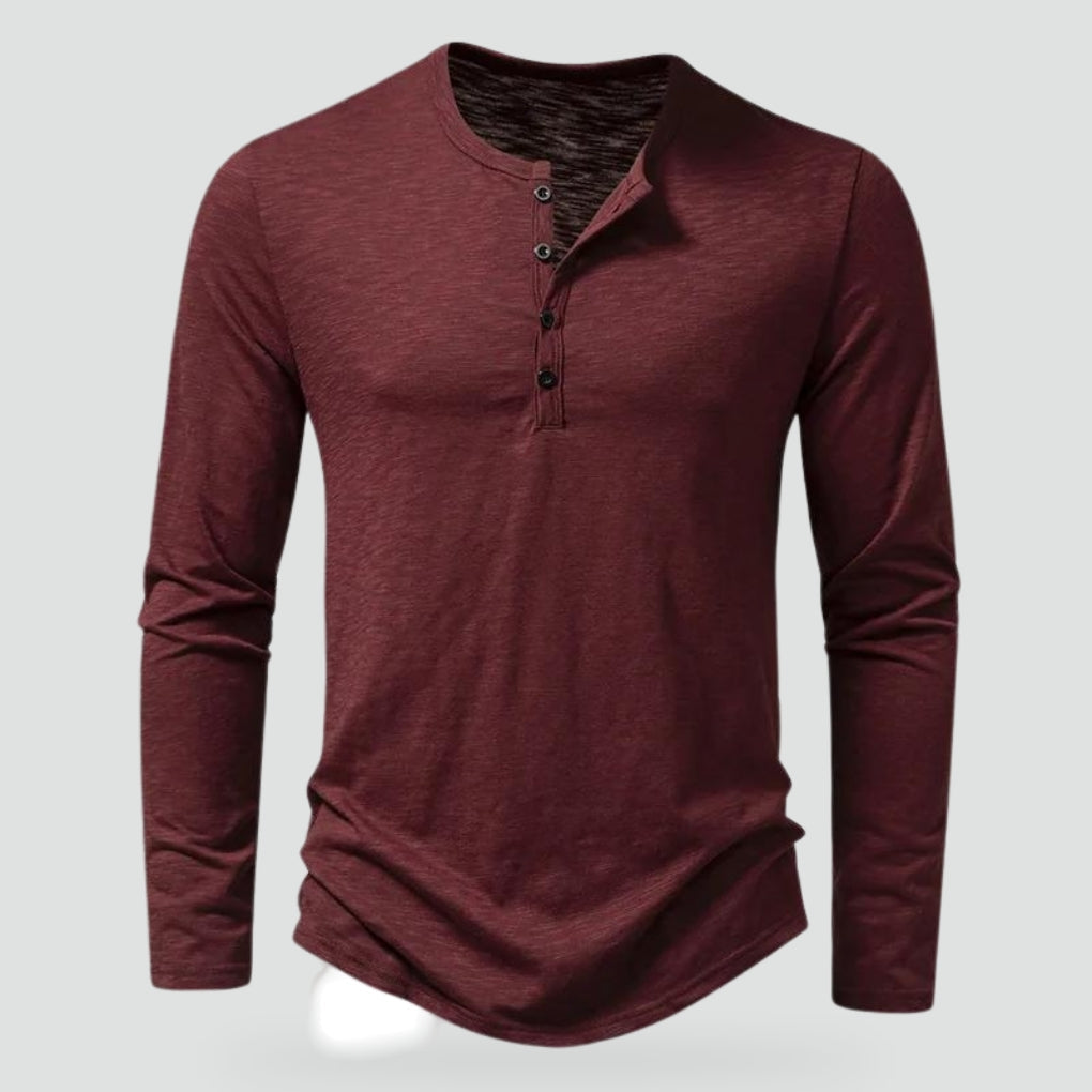 Comfortabel Heren Shirt met Lange Mouwen - 100% Katoen