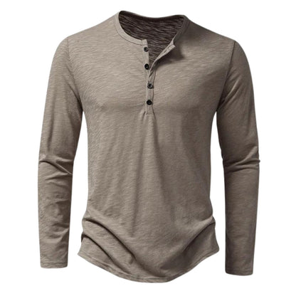 Comfortabel Heren Shirt met Lange Mouwen - 100% Katoen