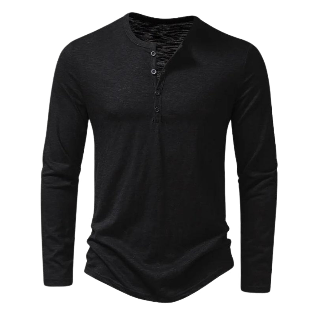 Comfortabel Heren Shirt met Lange Mouwen - 100% Katoen