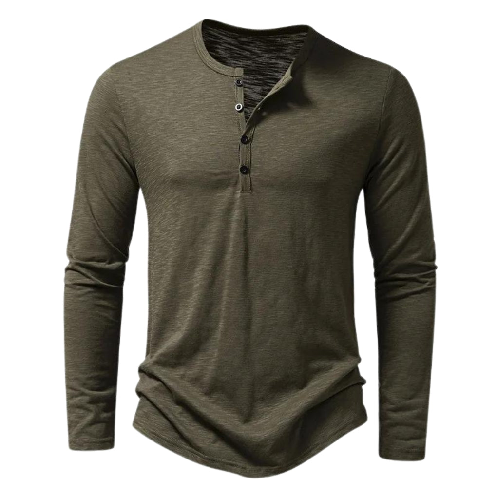 Comfortabel Heren Shirt met Lange Mouwen - 100% Katoen