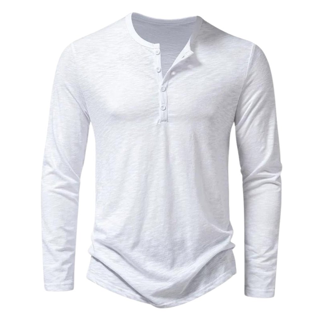 Comfortabel Heren Shirt met Lange Mouwen - 100% Katoen