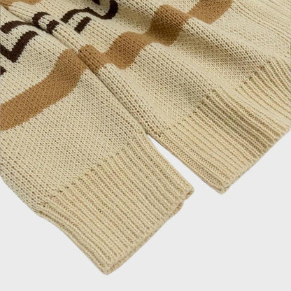 Retro Jacquard Heren Vest met Sjaalkraag - Comfortabel Casual Design