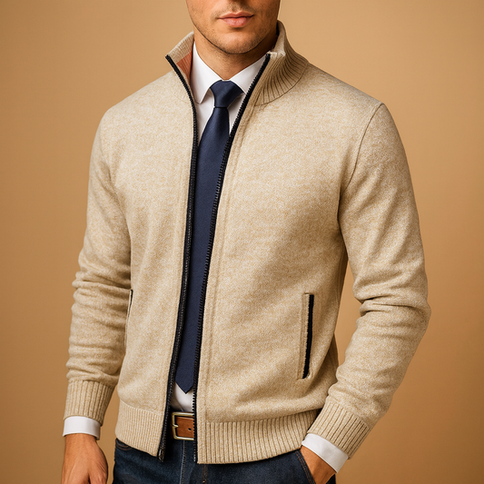 Heren Vest met Rits – Comfortabel en Stijlvol Milan Design