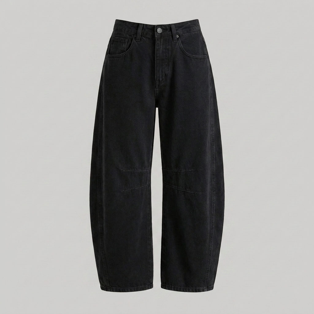 Klassieke Hoge Taille Wijde Denim - Comfortabele Dames Jeans