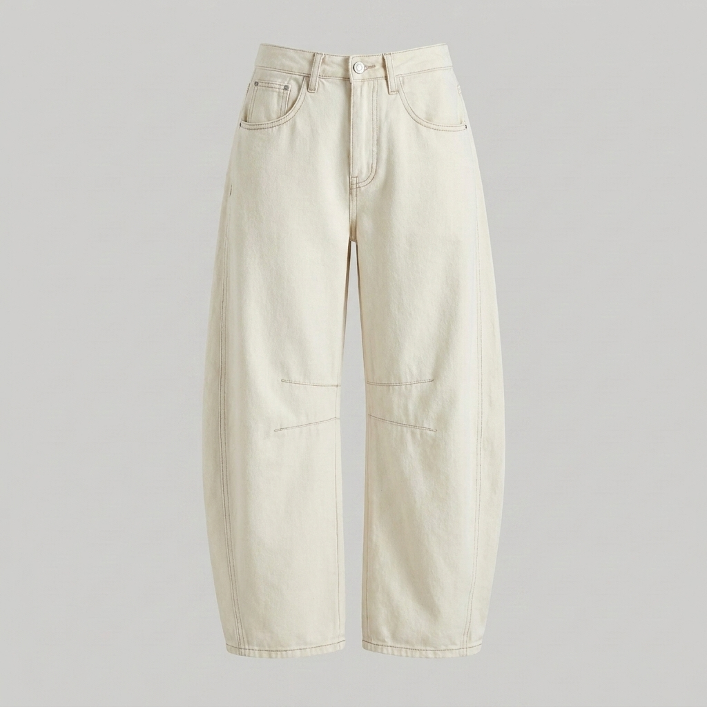 Klassieke Hoge Taille Wijde Denim - Comfortabele Dames Jeans