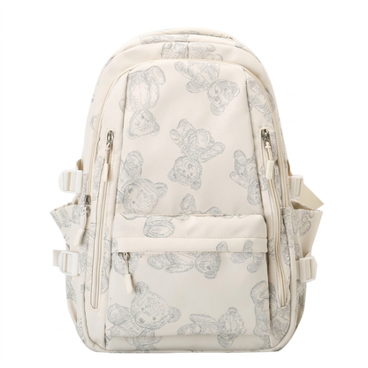 Klassieke Canvas Schoolrugzak met Ritssluiting