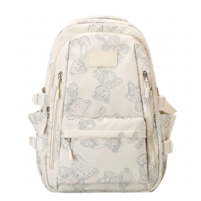 Klassieke Canvas Schoolrugzak met Ritssluiting