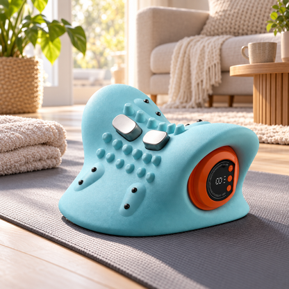 Warmte- en Trilmassage Neksteun - Elektrisch Nekkussen voor Ontspanning