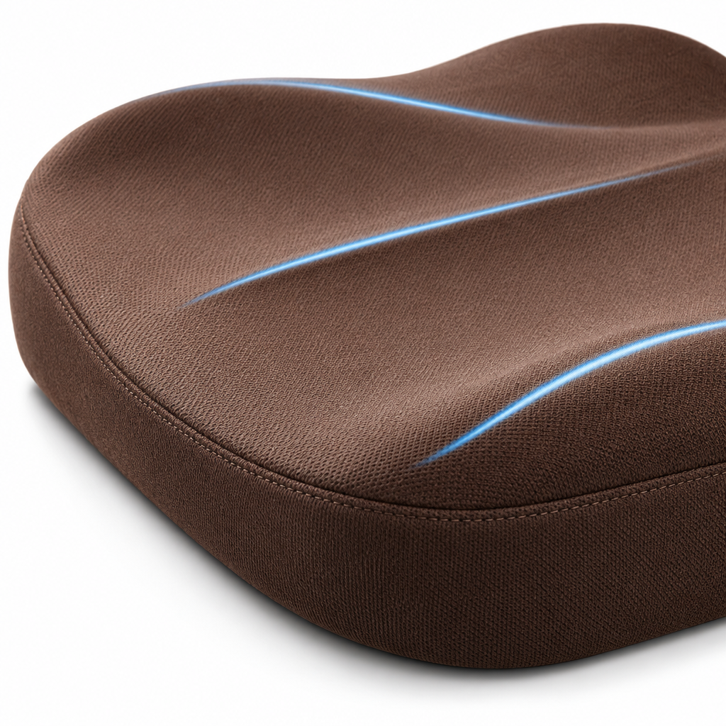 Ergonomisch Zitverhoger Geheugenfoam - 7,6 cm Verhoging voor Auto en Kantoor, 43 x 43 cm