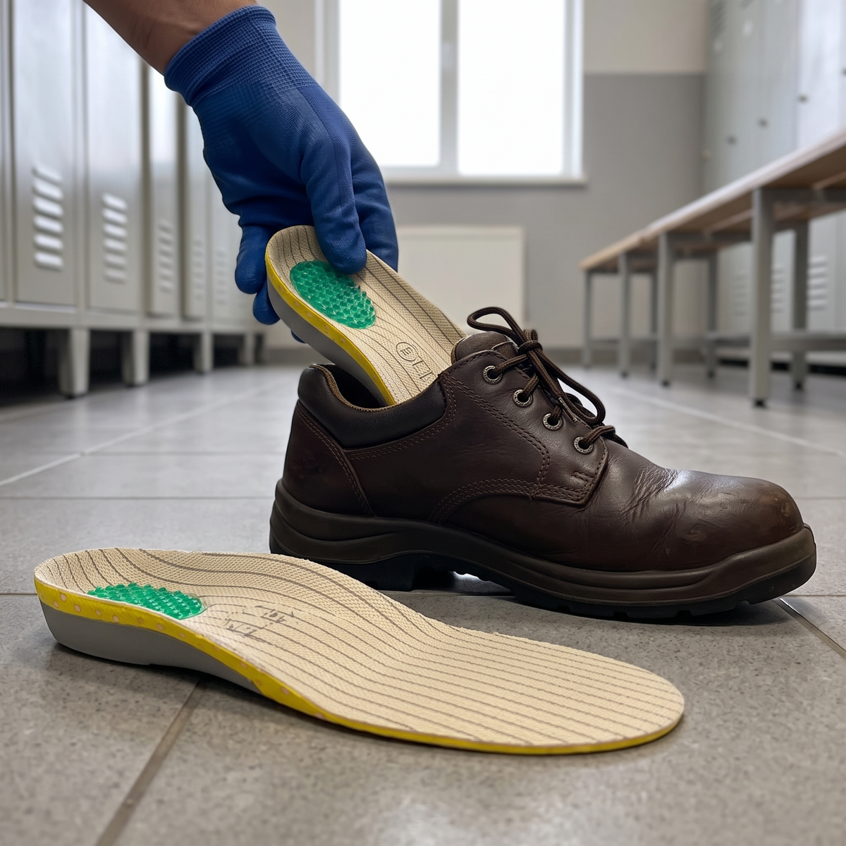 Ergonomische Werkschoen Inlegzolen met Voetboogsteun - EVA Schuim & Gel, Maat 35-45