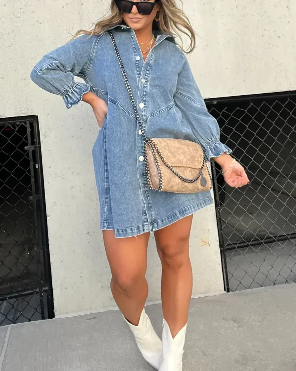 DenimBelle Overhemdjurk van Denim