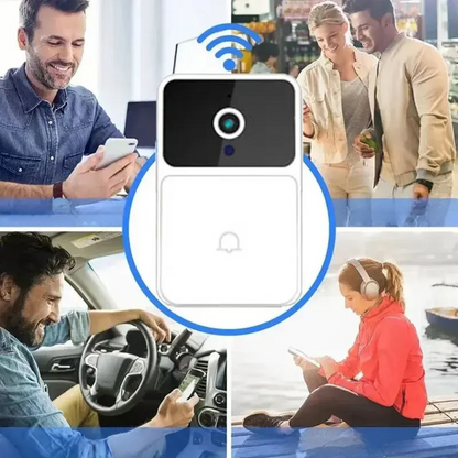 SafeView Slimme Videodeurbel met HD Camera en Twee-Weg Audio – Nachtzicht & Bewegingsdetectie