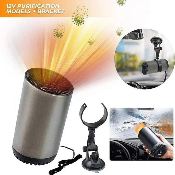 Draagbare 12V Auto Verwarmer met Draaibare Nozzle – Bekerhouder Montage