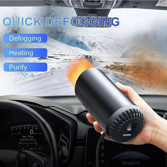Draagbare 12V Auto Verwarmer met Draaibare Nozzle – Bekerhouder Montage