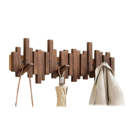 PianoWood Wandkapstok – Houten Pianotoets Kapstok van Walnoot of Beukenhout