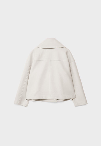 Elegante Dames Winterjas – Stijlvolle Korte Double-Breasted Jas